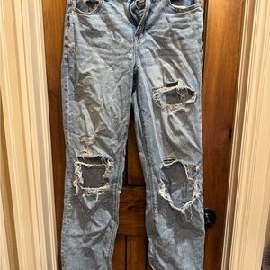 American Eagle | Curvy 90s Straight Light Blue Jeans